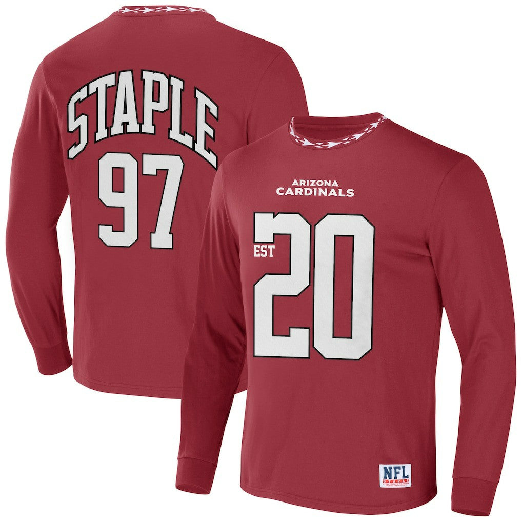 Arizona Cardinals NFL x Staple Core Team Long Sleeve T-Shirt Red | NFL