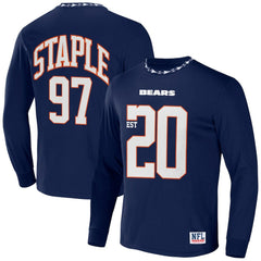Chicago Bears NFL x Staple Core Team Long Sleeve T-Shirt Navy | NFL