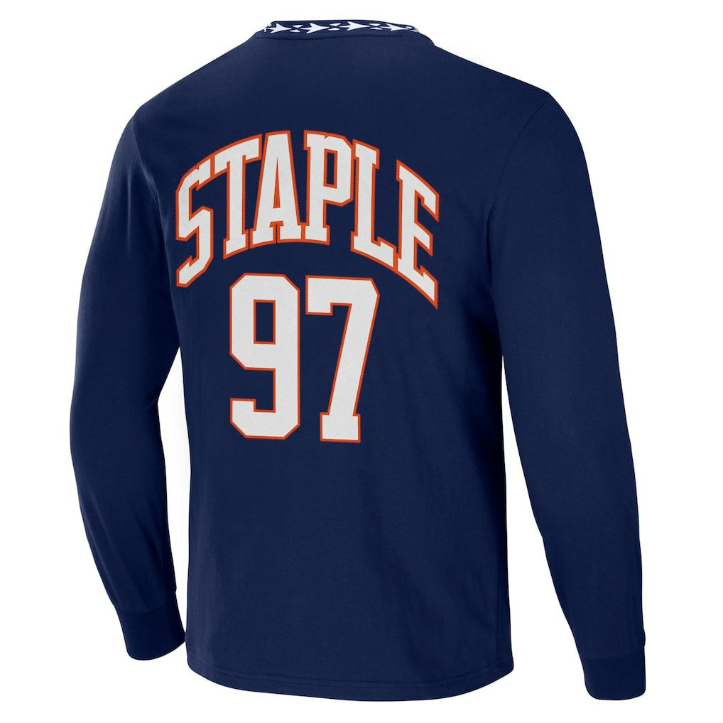Chicago Bears NFL x Staple Core Team Long Sleeve T-Shirt Navy | NFL