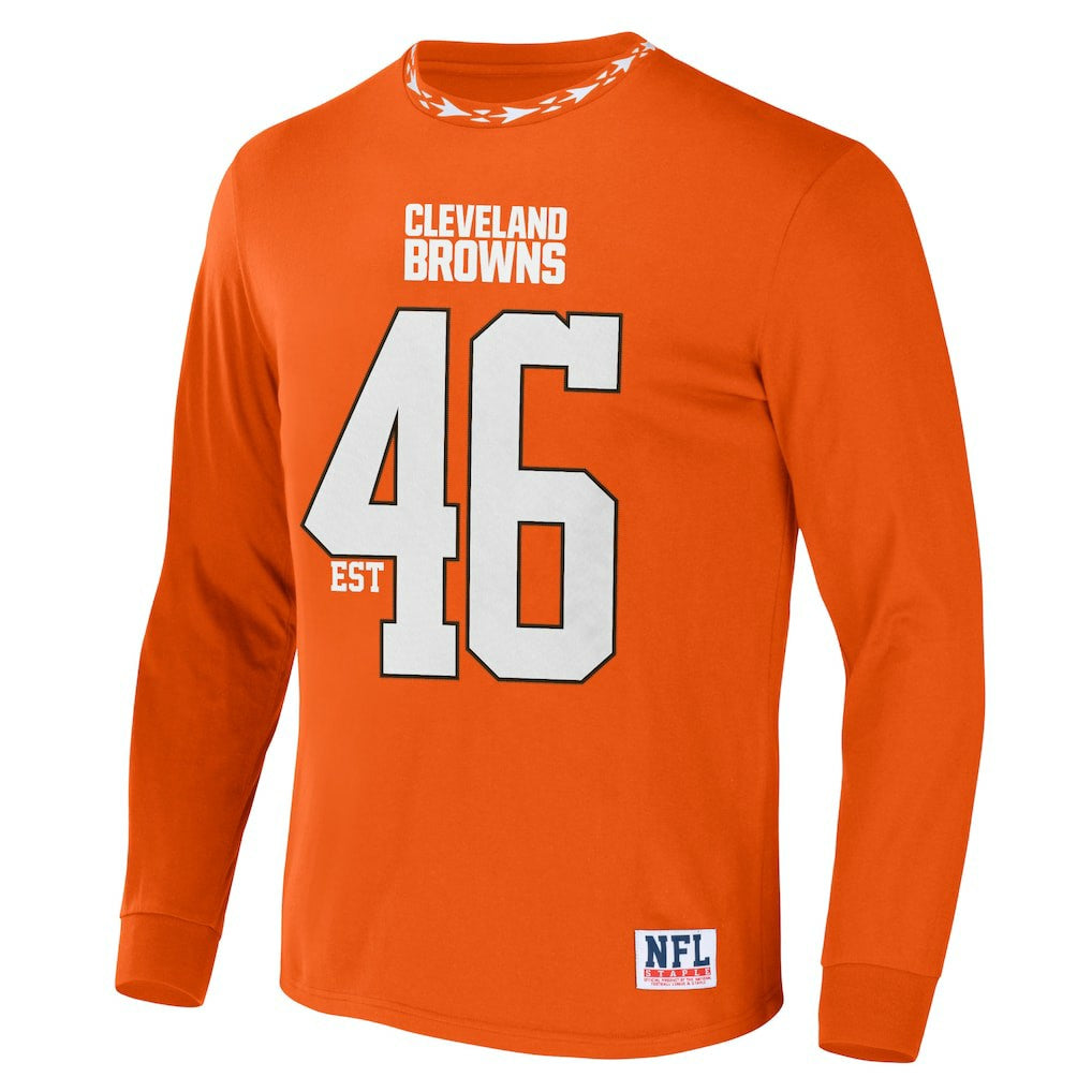 Cleveland Browns NFL x Staple Core Team Long Sleeve T-Shirt Orange | NFL