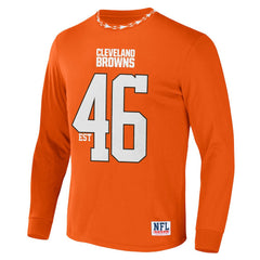 Cleveland Browns NFL x Staple Core Team Long Sleeve T-Shirt Orange | NFL