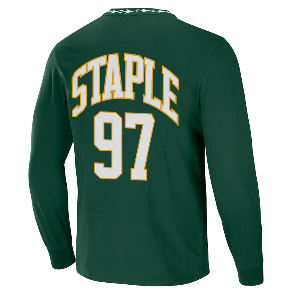 Green Bay Packers NFL x Staple Core Team Long Sleeve T-Shirt Hunter Green | NFL