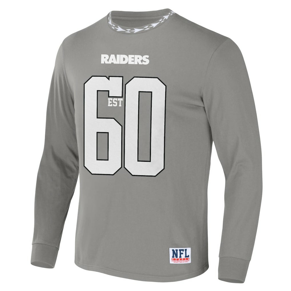 Las Vegas Raiders NFL x Staple Core Team Long Sleeve T-Shirt Gray | NFL