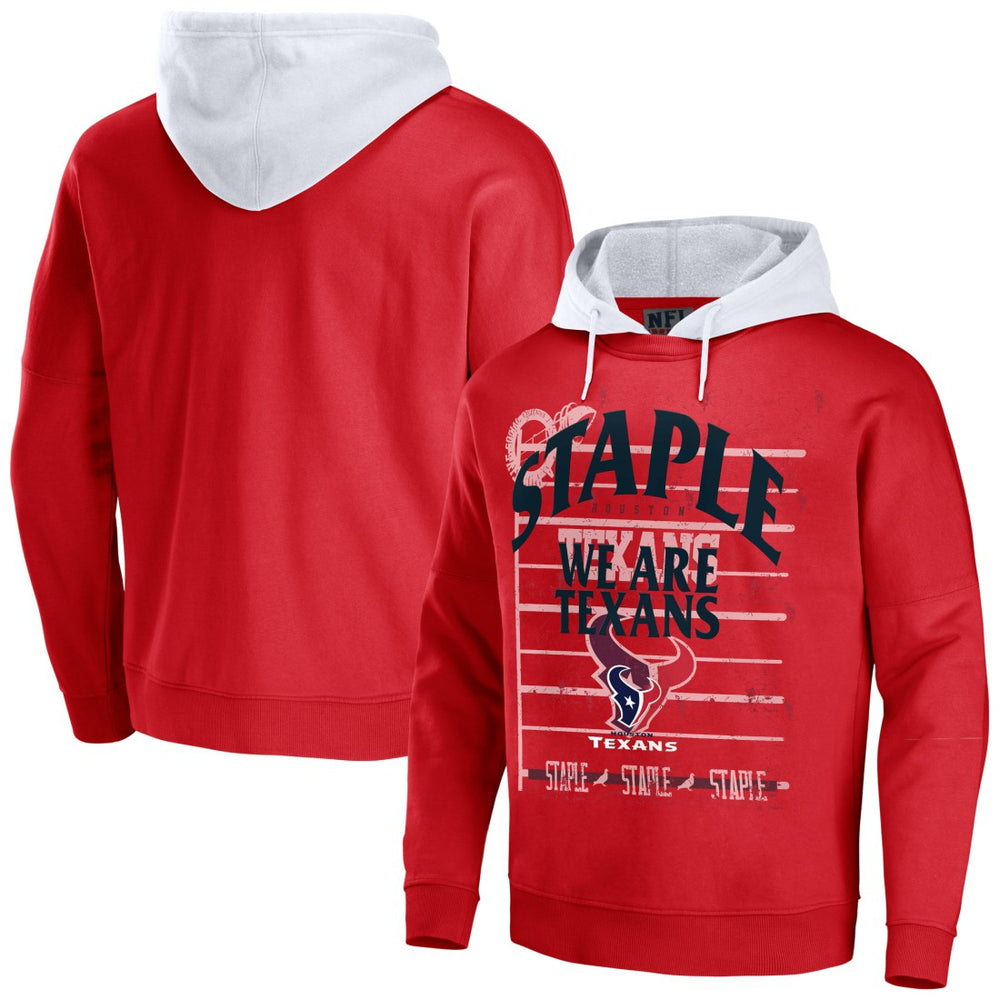Houston Texans NFL x Staple Throwback Vintage Wash Pullover Hoodie Navy | NFL