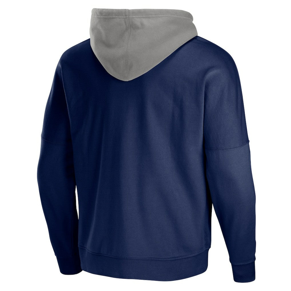 New England Patriots NFL x Staple Throwback Vintage Wash Pullover Hoodie Navy | NFL
