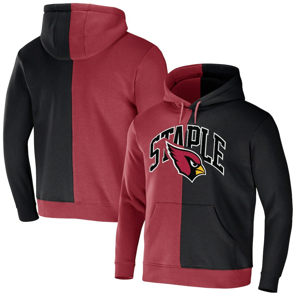 Arizona Cardinals NFL x Staple Split Logo Pullover Hoodie Cardinal | NFL