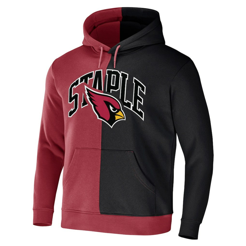 Arizona Cardinals NFL x Staple Split Logo Pullover Hoodie Cardinal | NFL