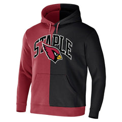 Arizona Cardinals NFL x Staple Split Logo Pullover Hoodie Cardinal | NFL