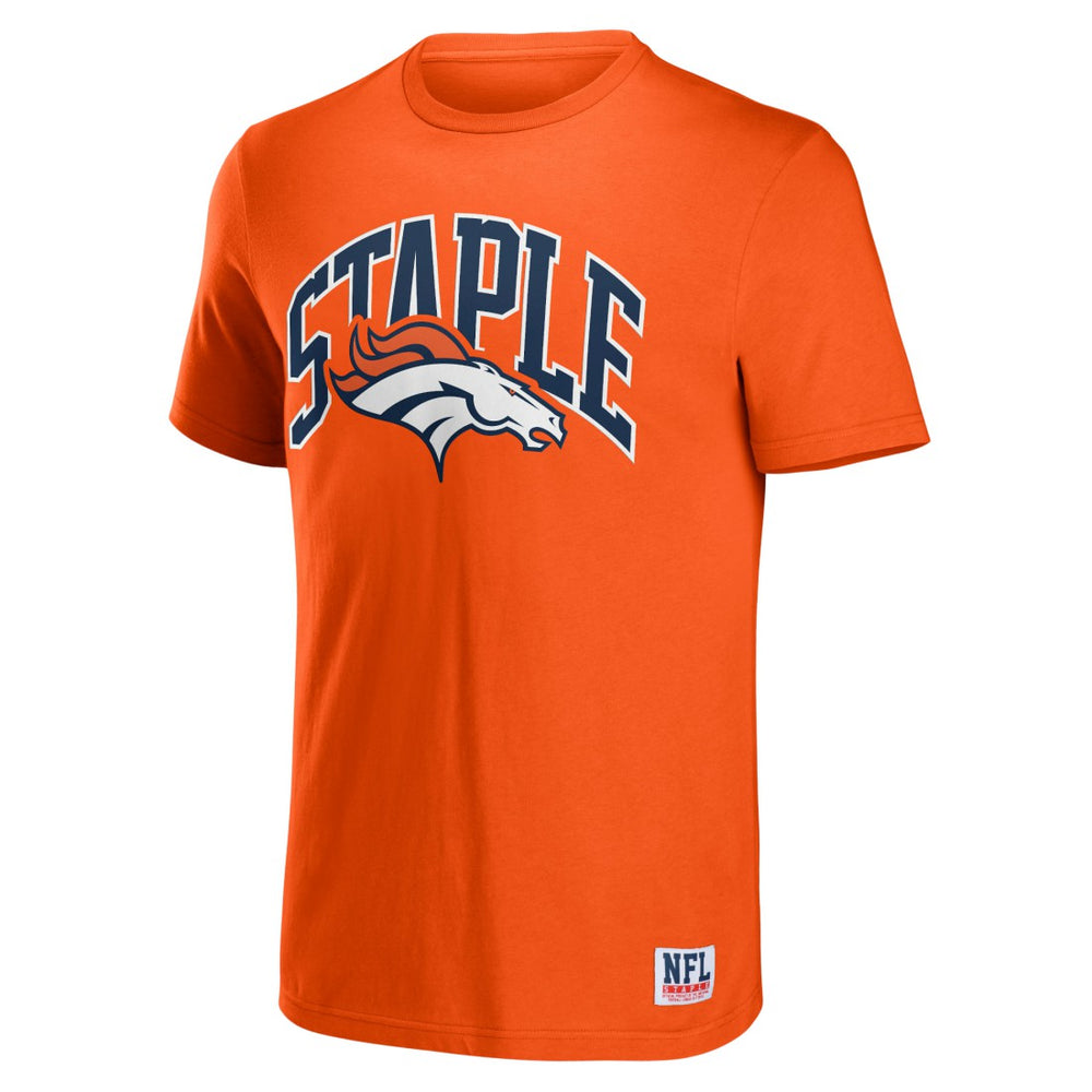 Denver Broncos NFL x Staple Logo Lockup T-Shirt Orange | NFL