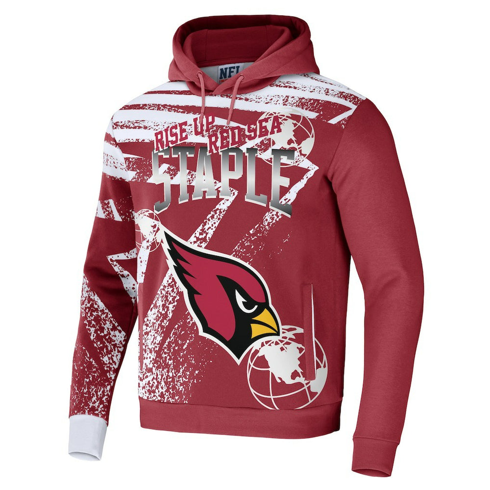 Arizona Cardinals NFL x Staple All Over Print Pullover Hoodie Cardinal | NFL