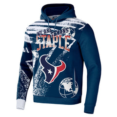 Houston Texans NFL x Staple All Over Print Pullover Hoodie Navy | NFL