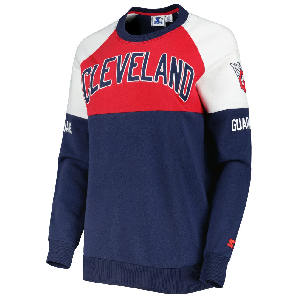 Cleveland Guardians Starter Women's Baseline Raglan Pullover Sweatshirt - MLB