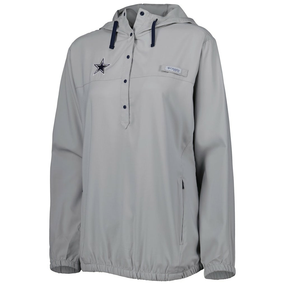 Dallas Cowboys Women's Tamiami Omni-Shade Pullover Hoodie Gray | Columbia