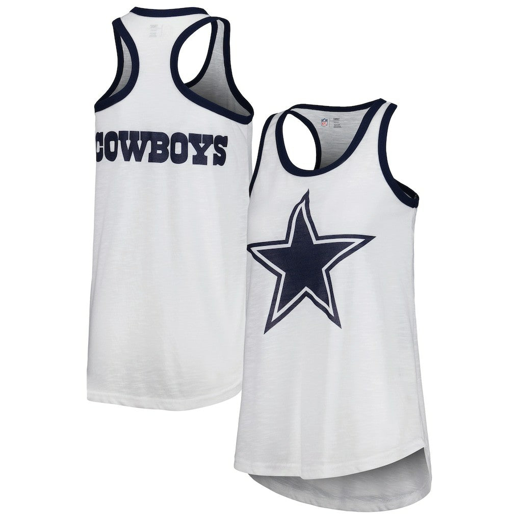 Dallas Cowboys G-III 4Her by Carl Banks Women's Tater Tank Top White | NFL