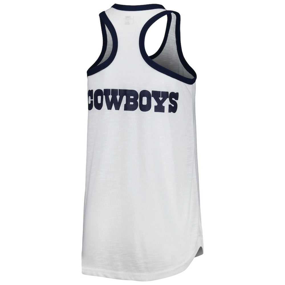 Dallas Cowboys G-III 4Her by Carl Banks Women's Tater Tank Top White | NFL