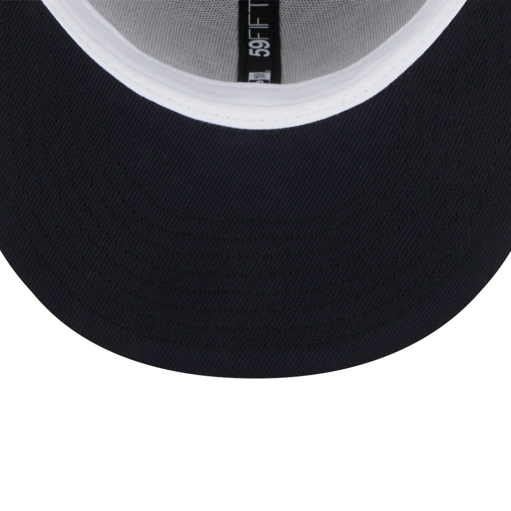 New York Yankees New Era World Series Champions Navy Undervisor 59FIFTY Fitted Hat - MLB
