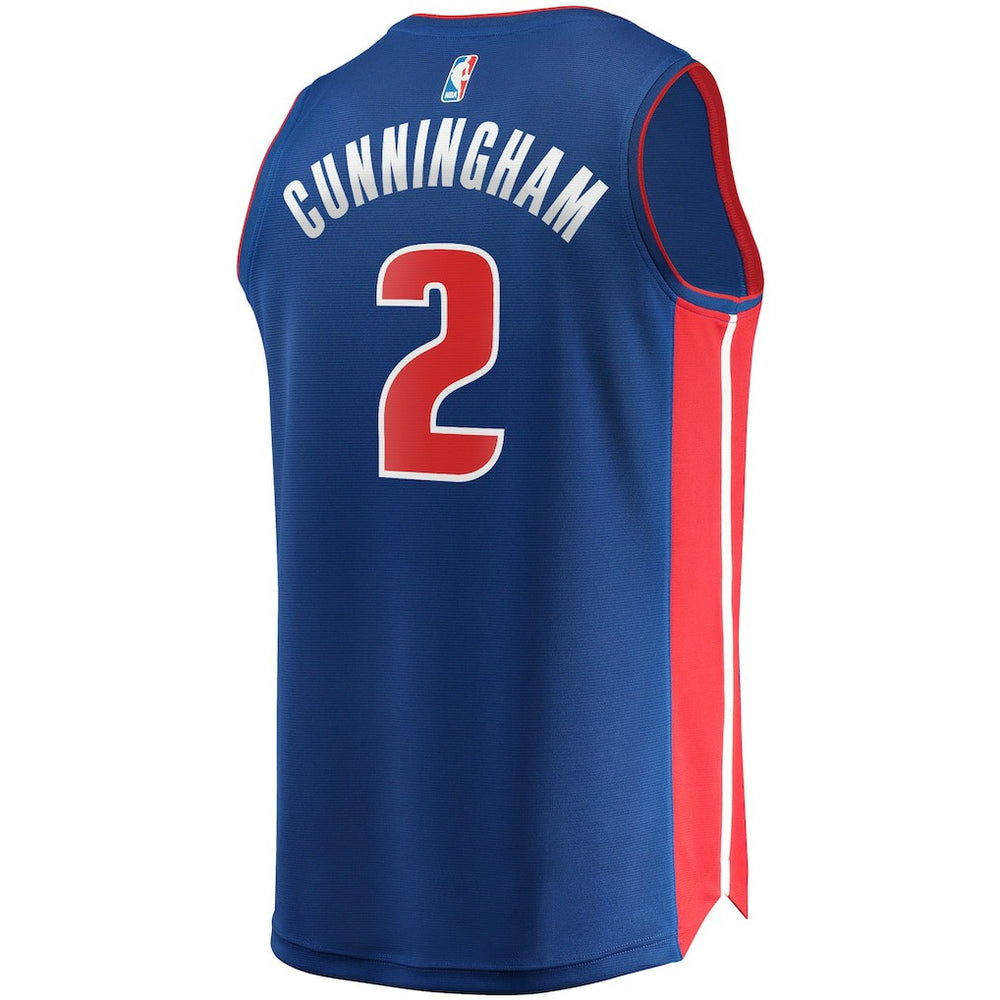 Cade Cunningham Detroit Pistons Fast Break Replica Jersey Icon Editi- Blue - NBA