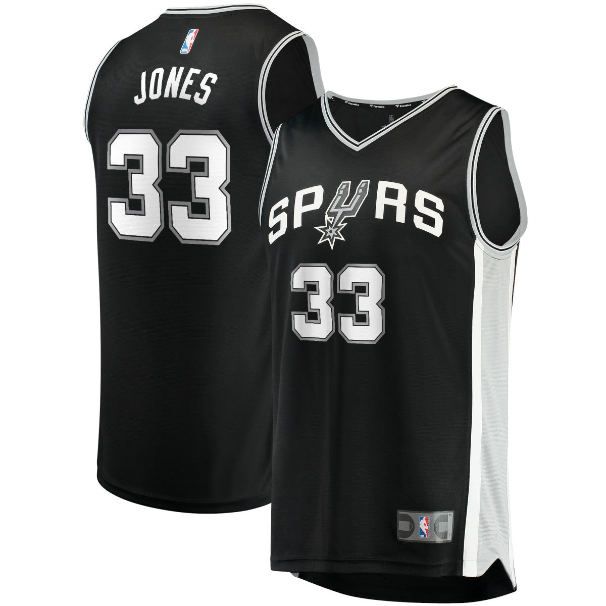 Tre Jones San Antonio Spurs Fast Break Replica Jersey Icon Edition Black - NBA