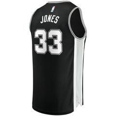 Tre Jones San Antonio Spurs Fast Break Replica Jersey Icon Edition Black - NBA