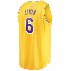 LeBron James Los Angeles Lakers 2021/22 Fast Break Replica Jersey Icon Edition Gold - NBA