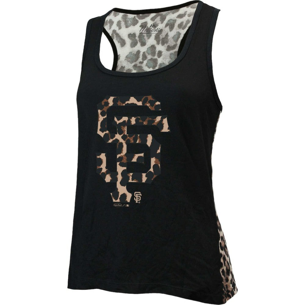 San Francisco Giants Majestic Threads Women's Leopard Tank Top - MLB