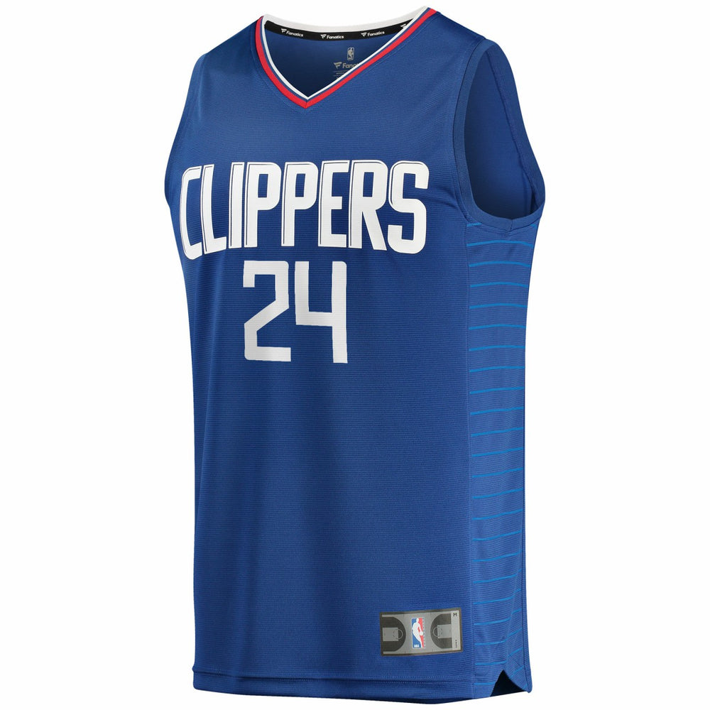 Norman Powell LA Clippers Youth Fast Break Replica Jersey Icon Edition Royal - NBA