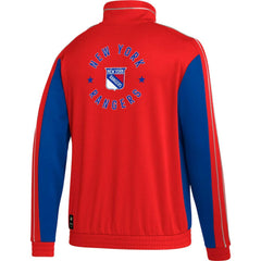 New York Rangers adidas Team Classics Half-Zip Jacket - Red - NHL