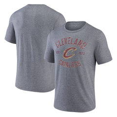 Cleveland Cavaliers Heritage Tri-Blend T-Shirt Heather Gray - NBA