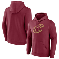 Cleveland Cavaliers Primary Logo Pullover Hoodie Wine - NBA
