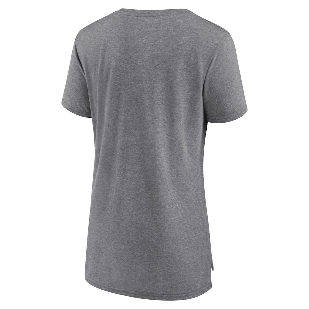 Cleveland Cavaliers Women's Heritage Tri-Blend T-Shirt Heather Gray - NBA