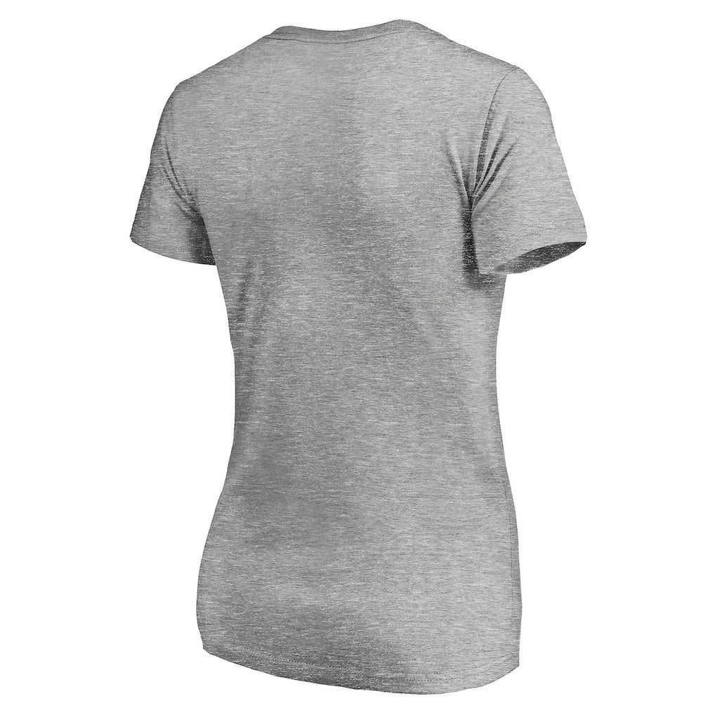 Cleveland Cavaliers Women's Primary Team Logo V-Neck T-Shirt Heathered Gray - NBA