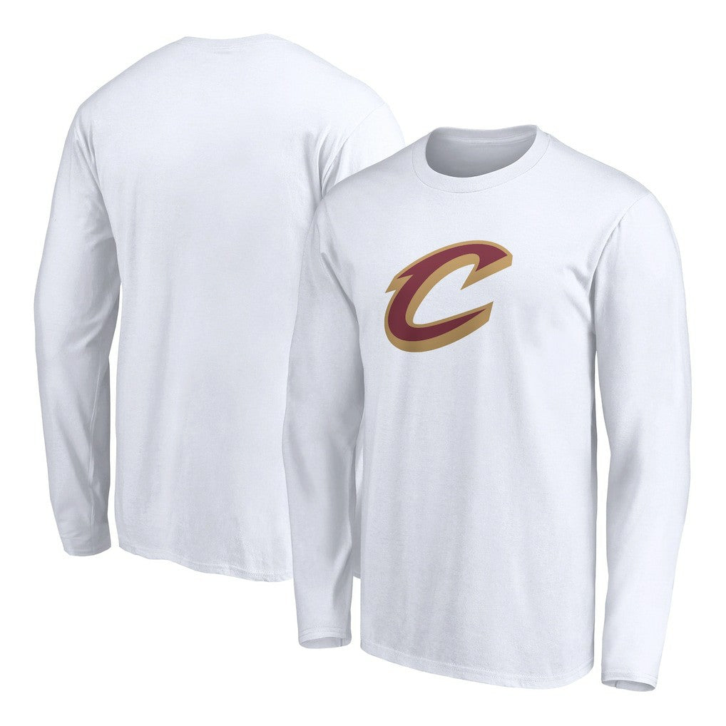 Cleveland Cavaliers Primary Logo Team Long Sleeve T-Shirt White - NBA