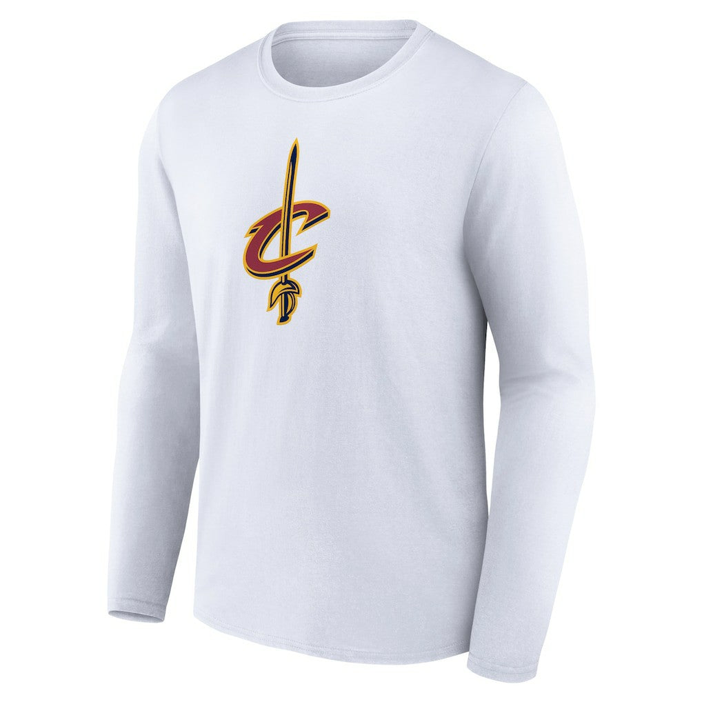 Cleveland Cavaliers Primary Logo Team Long Sleeve T-Shirt White - NBA