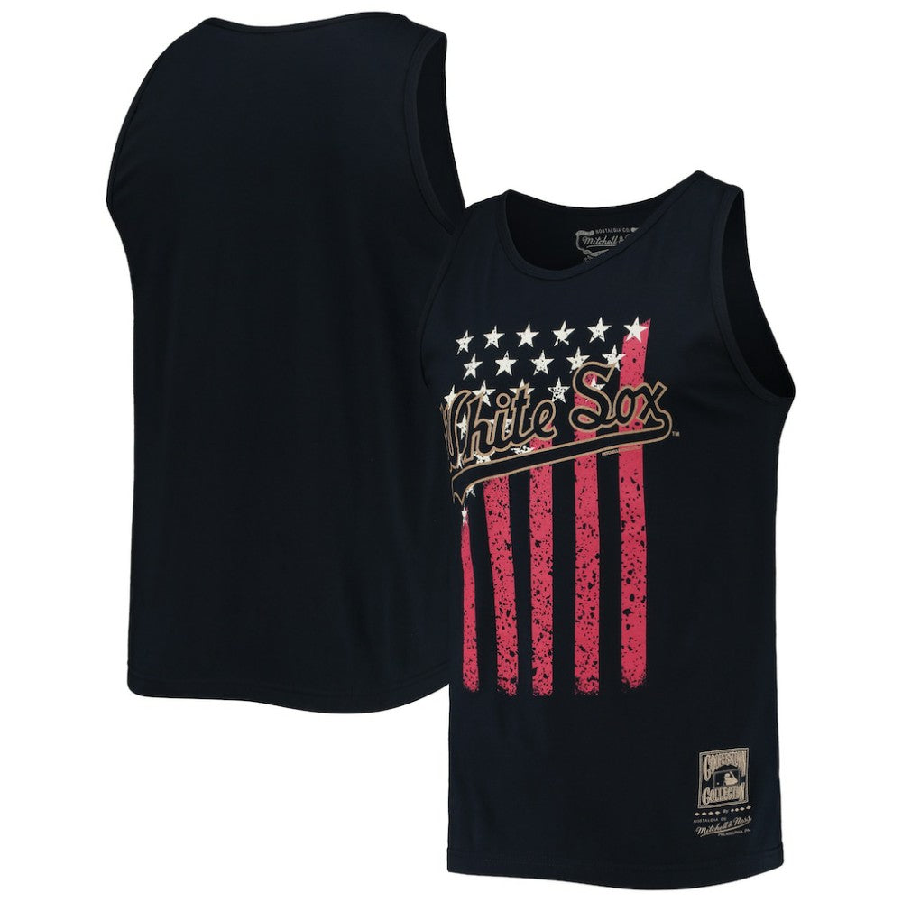 Chicago White Sox Mitchell & Ness Cooperstown Collection Stars and Stripes Tank Top - MLB