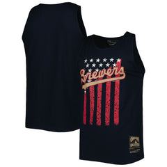 Milwaukee Brewers Mitchell & Ness Cooperstown Collection Stars and Stripes Tank Top - MLB