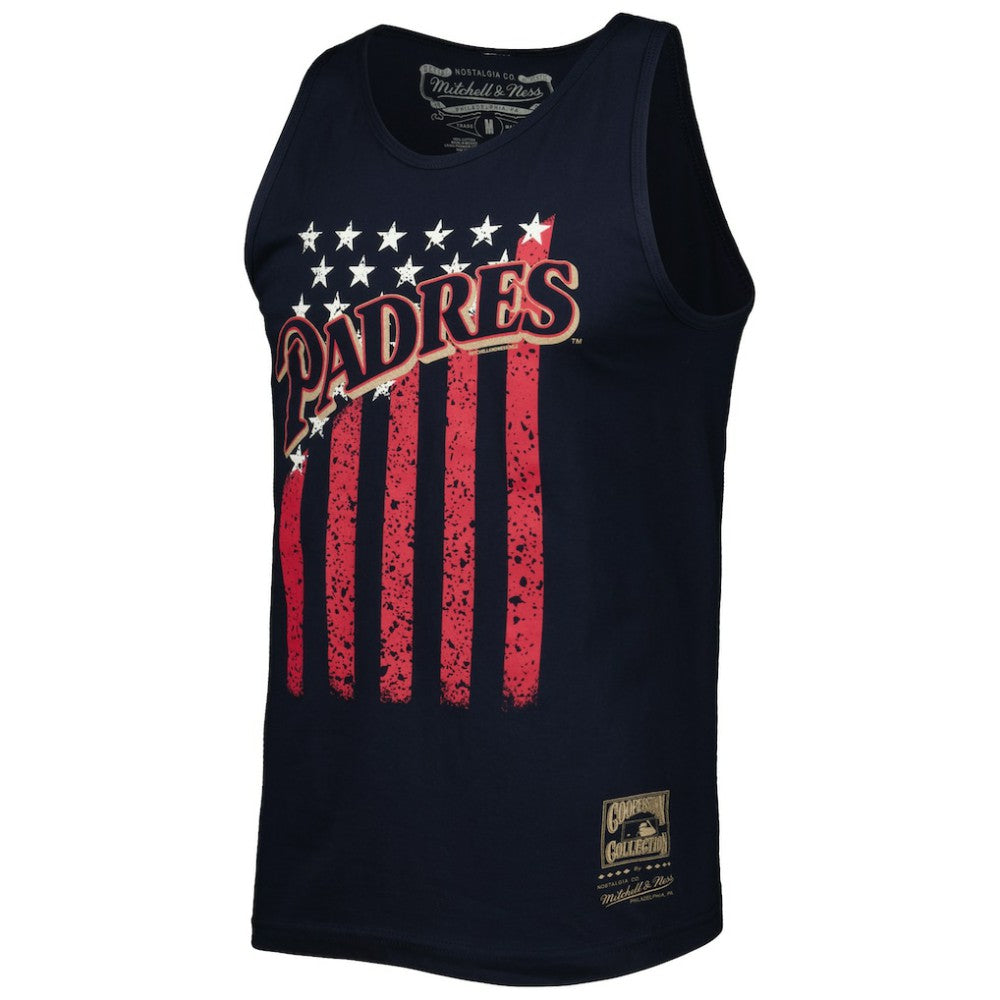 San Diego Padres Mitchell & Ness Cooperstown Collection Stars and Stripes Tank Top - MLB