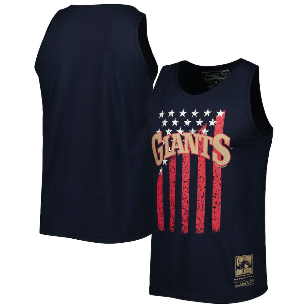 San Francisco Giants Mitchell & Ness Cooperstown Collection Stars and Stripes Tank Top - MLB