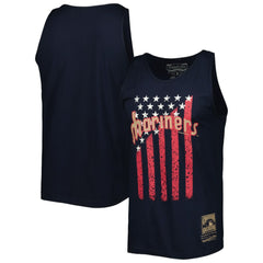 Seattle Mariners Mitchell & Ness Cooperstown Collection Stars and Stripes Tank Top - MLB