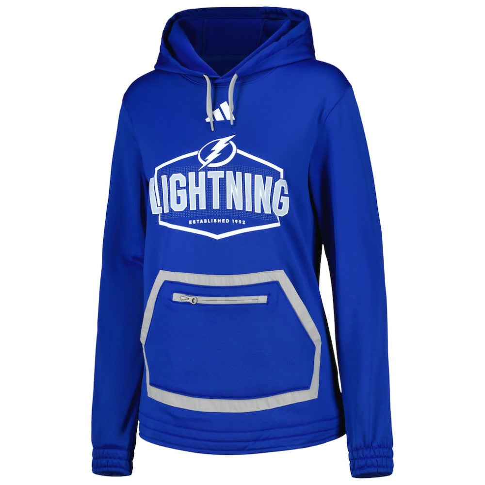 Tampa Bay Lightning adidas Women's Team Pullover Hoodie - Blue - NHL