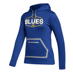 St. Louis Blues adidas Women's Team Pullover Hoodie - Blue - NHL