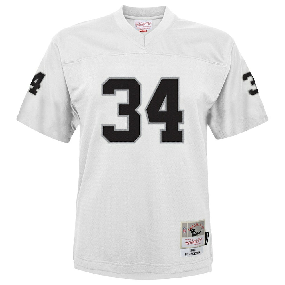 Bo Jackson Las Vegas Raiders Youth 1988 Retired Player Legacy Jersey White | Mitchell & Ness