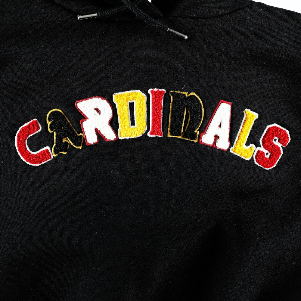 Arizona Cardinals The Wild Collective Women's Cropped Pullover Hoodie Black | NFL