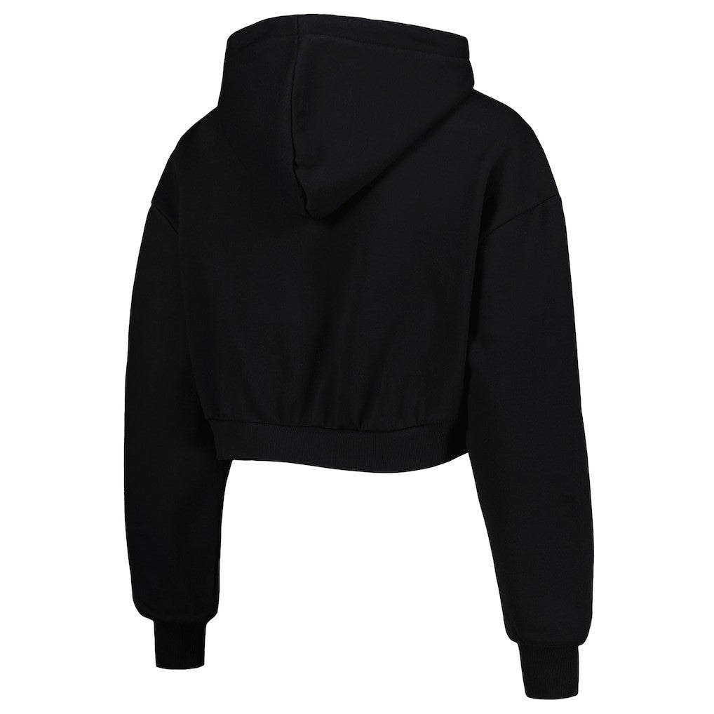 Baltimore Ravens The Wild Collective Women's Cropped Pullover Hoodie Black | NFL