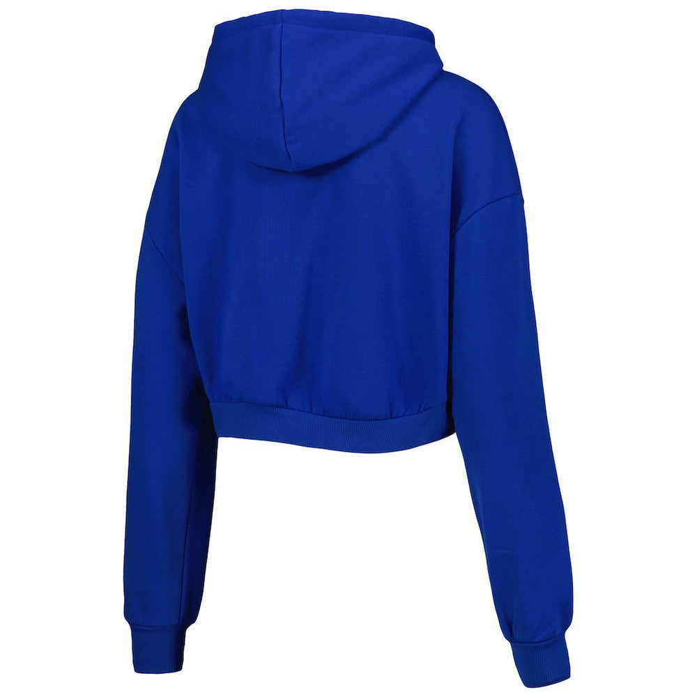 Buffalo Bills The Wild Collective Women's Cropped Pullover Hoodie Royal | NFL