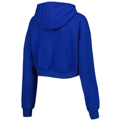 Buffalo Bills The Wild Collective Women's Cropped Pullover Hoodie Royal | NFL
