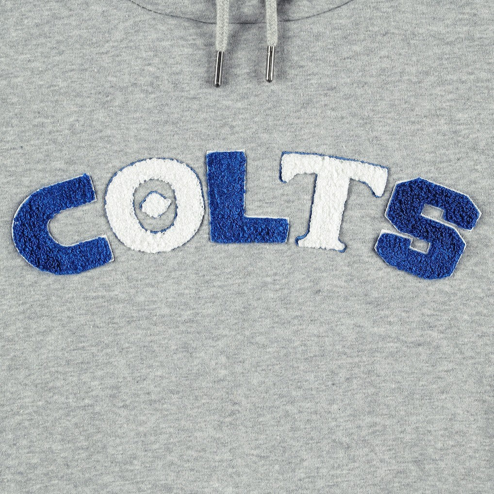 Indianapolis Colts The Wild Collective Women's Cropped Pullover Hoodie Gray | NFL