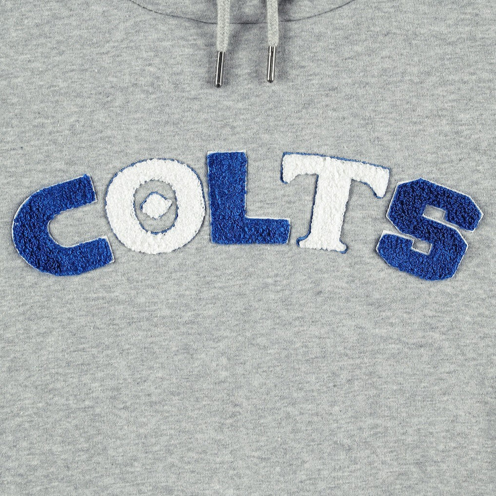 Indianapolis Colts The Wild Collective Women's Cropped Pullover Hoodie Gray | NFL