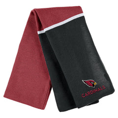 Arizona Cardinals WEAR by Erin Andrews Women's Colorblock Cuffed Knit Hat with Pom and Scarf Set Cardinal | NFL