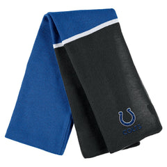 Indianapolis Colts WEAR by Erin Andrews Women's Colorblock Cuffed Knit Hat with Pom and Scarf Set Royal | NFL
