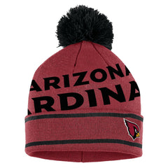 Arizona Cardinals WEAR by Erin Andrews Women's Double Jacquard Cuffed Knit Hat with Pom and Gloves Set Cardinal | NFL